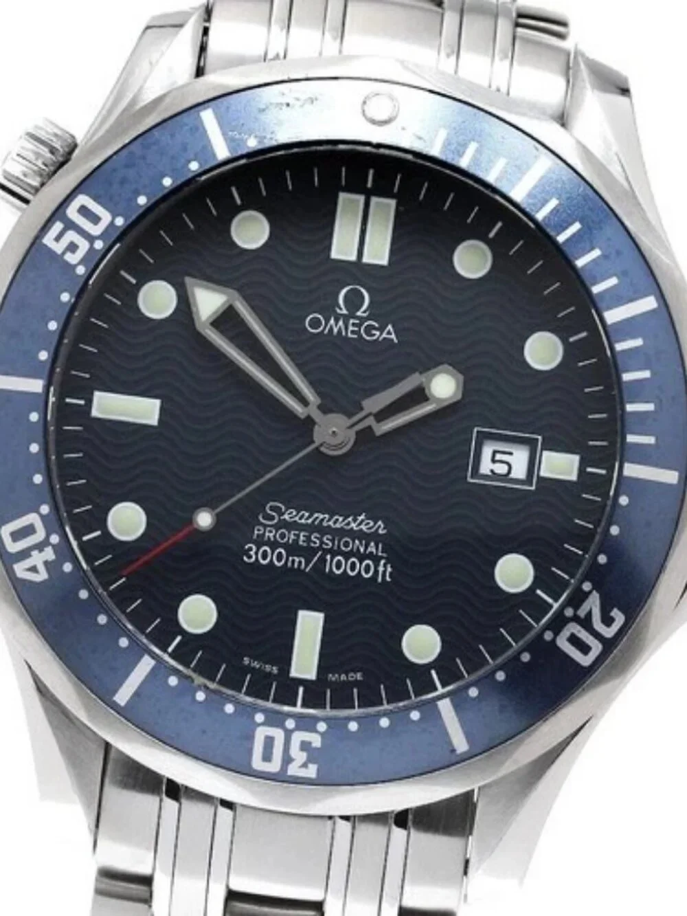 OMEGA Seamaster300 2541.80 Date Navy Dial Quartz Men's Watch_960525